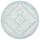 Safavieh Couture Abstract Collection, ABT345 Rug, Ivory/Blue, 6' Round