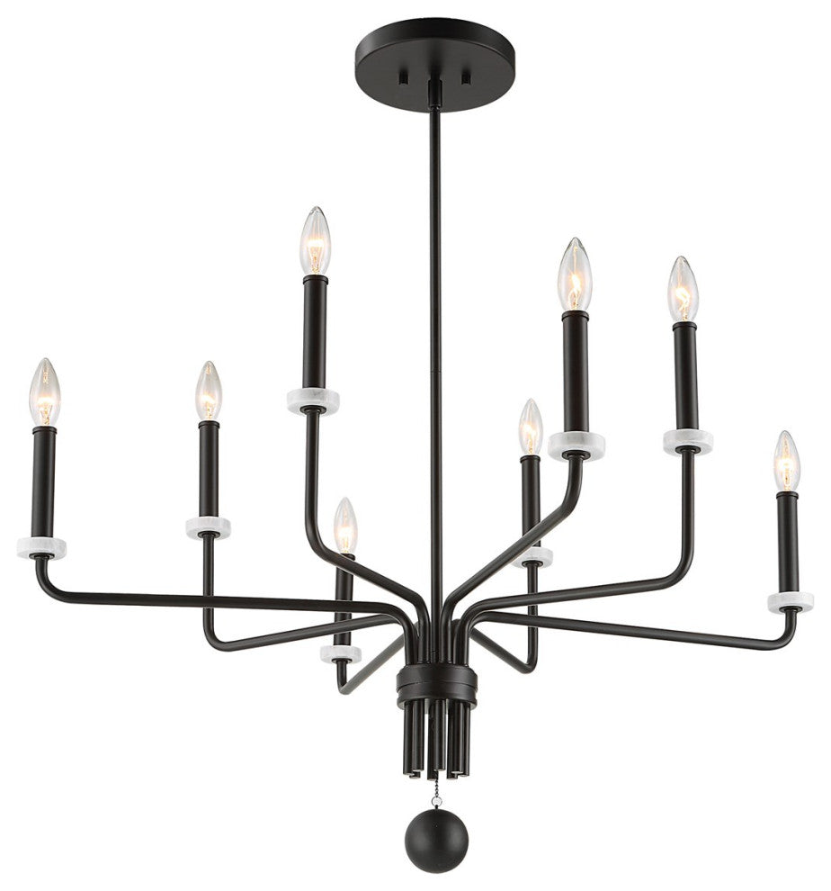 Uttermost Ebony Elegance 8-Light Chandelier 21353