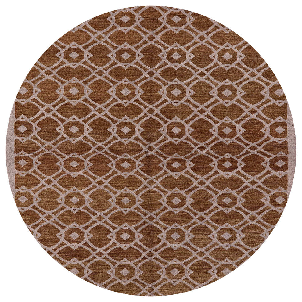 Ahgly Company Indoor Round Mid-Century Modern Area Rugs, 3' Round