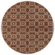 Ahgly Company Indoor Round Mid-Century Modern Area Rugs, 3' Round