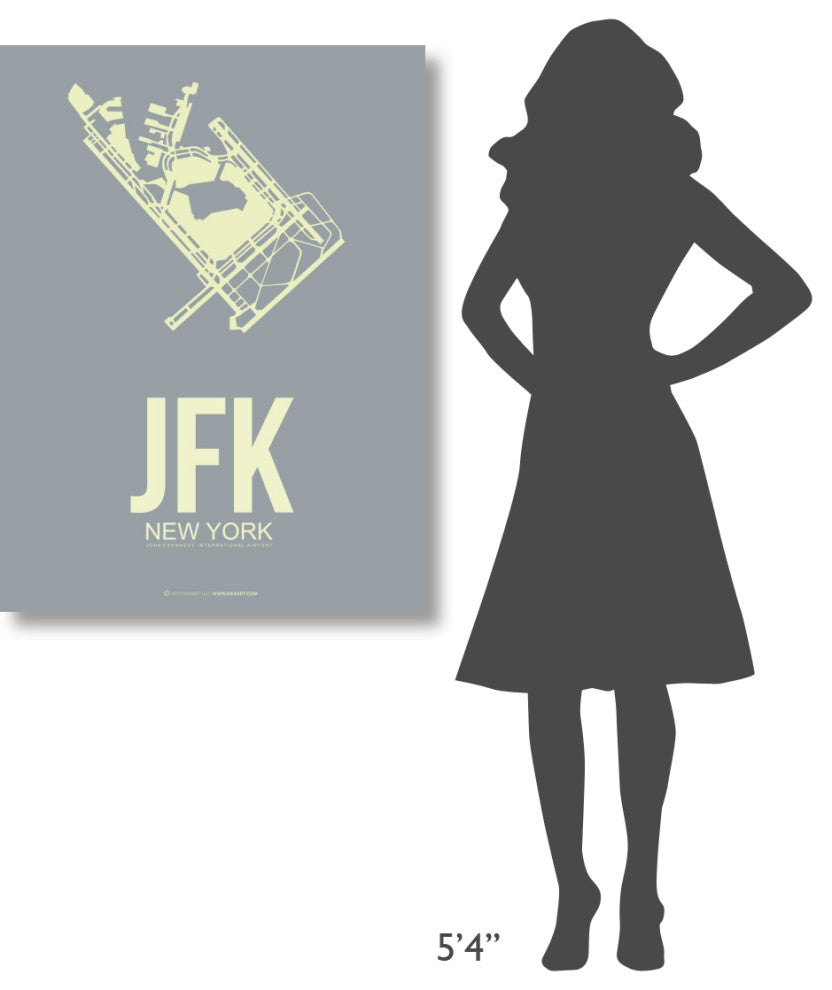 "JFK New York Poster 1" Fine Art Print