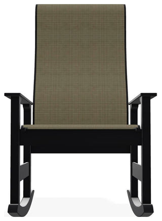 Leeward Sling Outdoor Supreme Rocker, Elevation Stone/Black