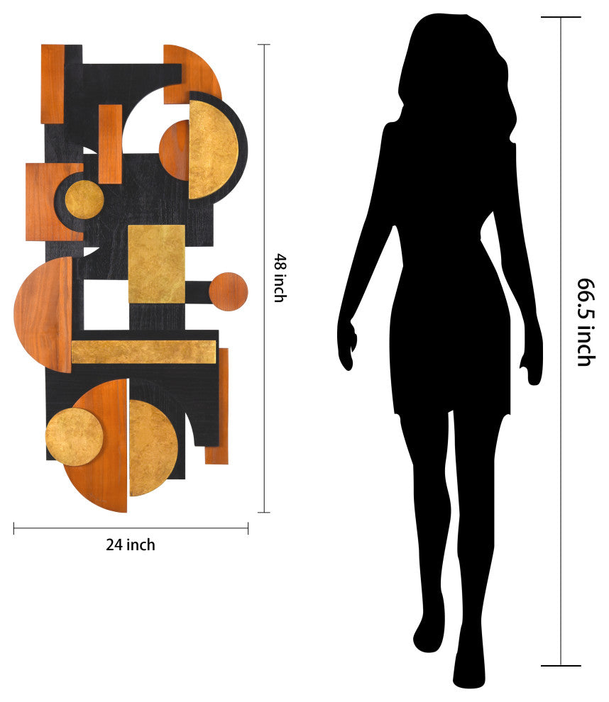 Amber Embraces I and II Hand Made Solid Wood Abstracts