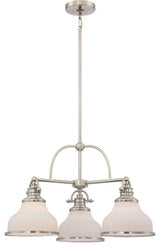 Grant 3-Light Chandelier, Brushed Nickel