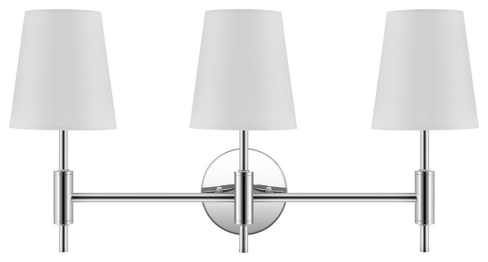 Safavieh Darya 3 Lt 24" Wall Sconce, Chrome