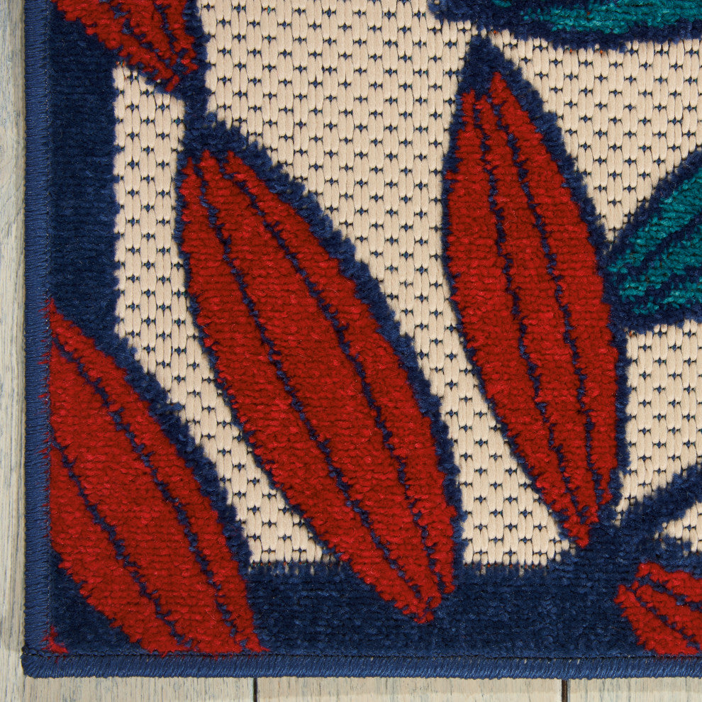 Nourison Aloha 9' x 12' Multicolor Tropical Area Rug
