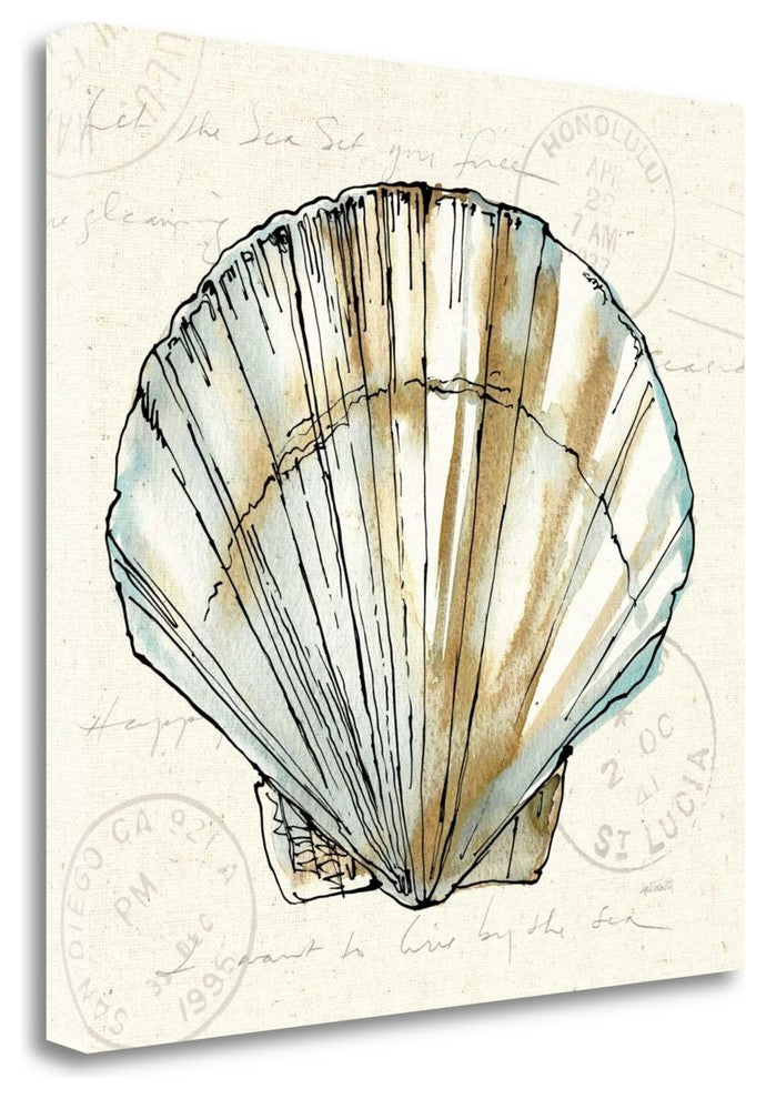 "Coastal Breeze VII" By Anne Tavoletti, Giclee Print on Gallery Wrap Canvas