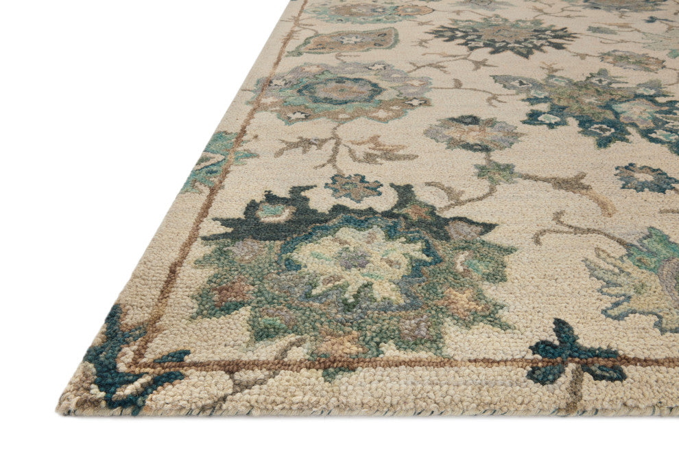 Loloi Padma Ivory/Blue 2'x5' Accent Rug