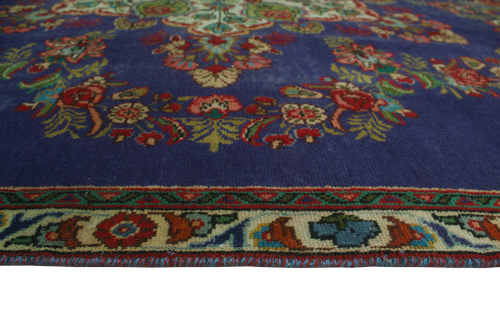 Fine Vintage Distressed Kelvin Drk. Purple Rug