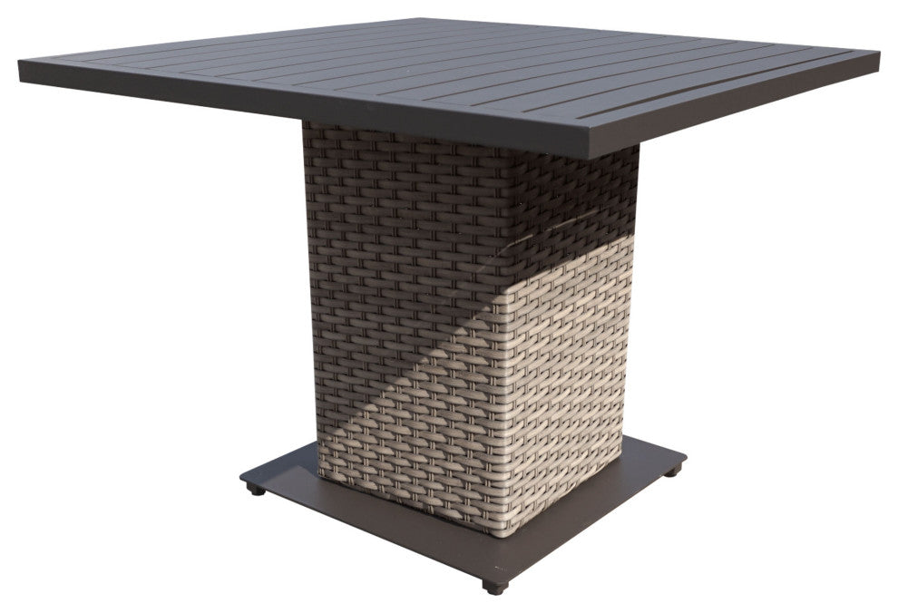 Florence Square Dining Table with 4 Chairs Black