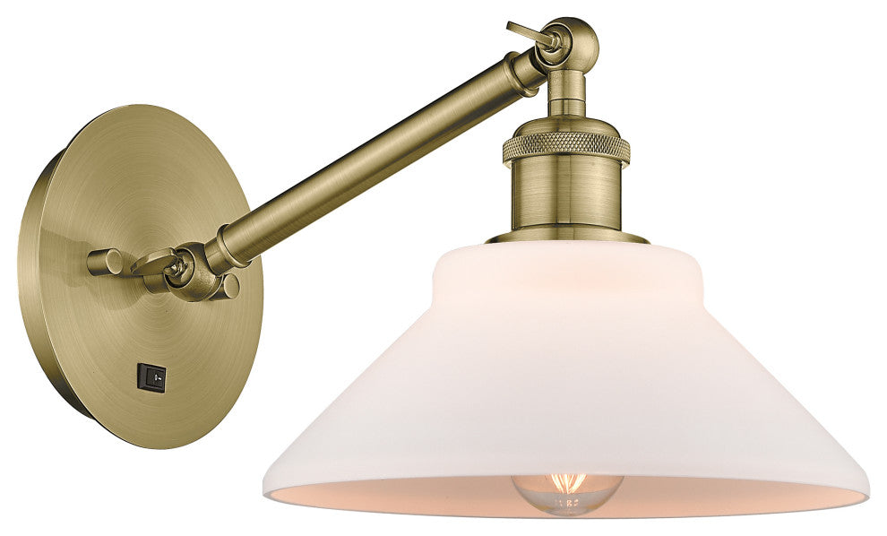 Innovations 317-1W-AB-G131-LED 1-Light Sconce, Antique Brass