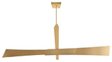 Solara Integrated LED Chandelier, Brass, 72 Inches