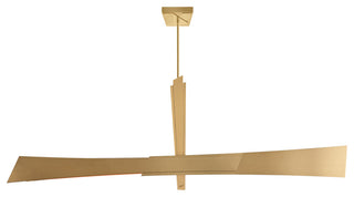 Solara Integrated LED Chandelier, Brass, 72 Inches