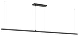 Continuum LED Linear Pendant in Black
