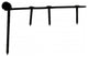 Black Shutter Gate Strap Hinge 4" L Galvanized Steel Wrought Iron Pack of 18