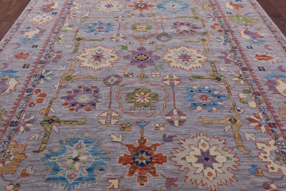 8' 10" X 12' 0" Turkish Oushak Hand Knotted Wool Rug - Q15697