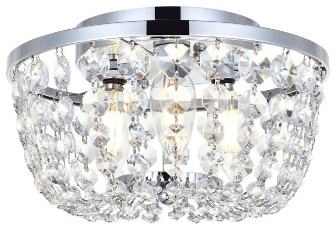 Cyrus 10" Flush Mount, Chrome