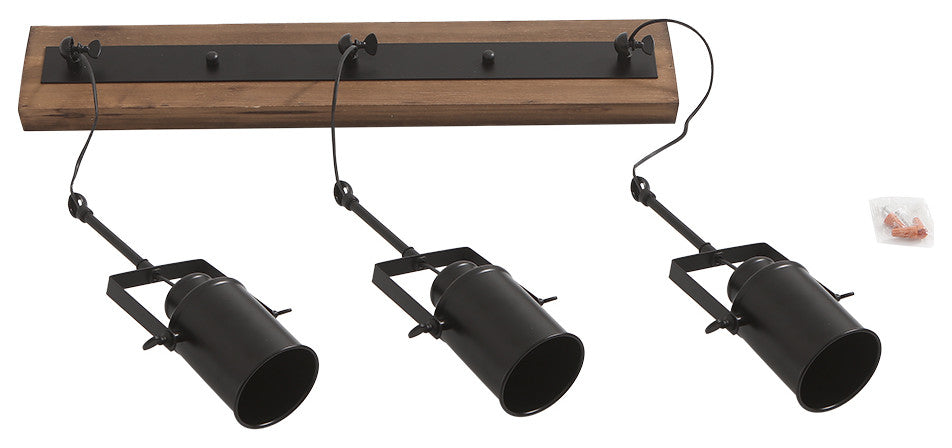Industrial 3-Light Track Light Fixtures