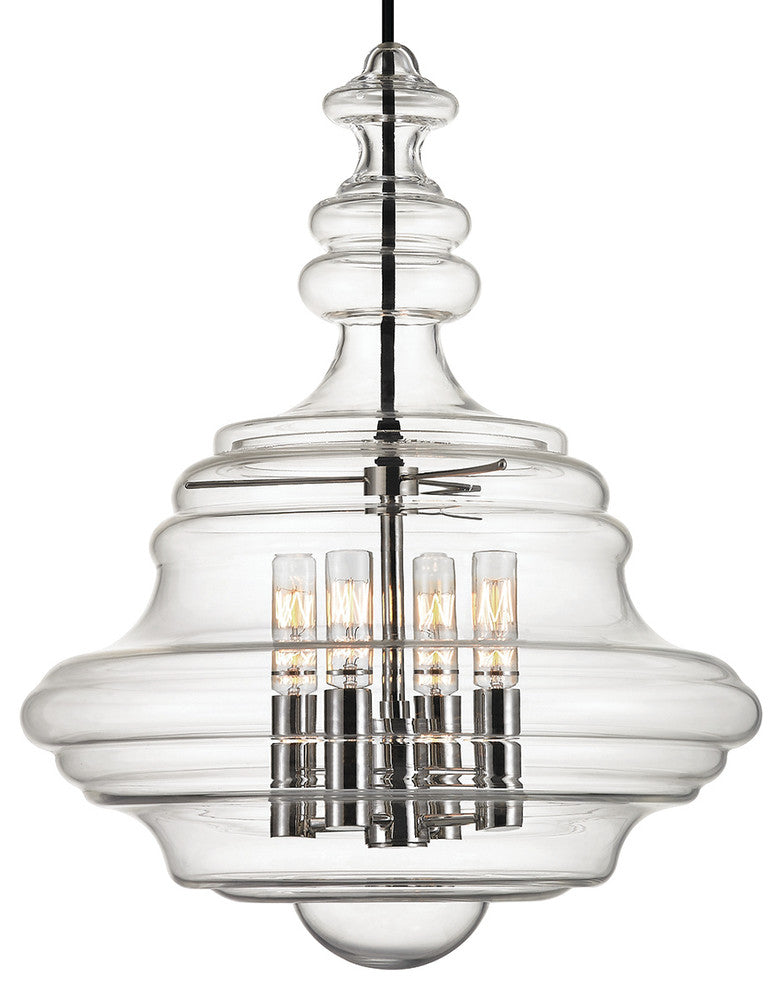 Washington 4-Light, Pendant, Polished Nickel