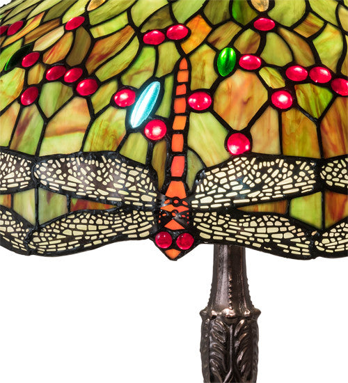 Meyda Lighting 232805 26" High Tiffany Hanginghead Dragonfly Table Lamp