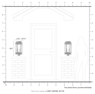 Princeton 2 Light Black/Polished Chrome Reflector Outdoor Large Post Top Lantern
