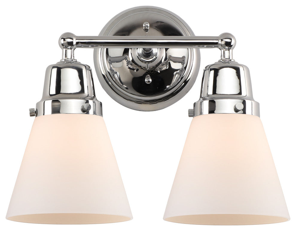 Innovations 623-2W-PC-G61 2-Light Bath Vanity Light, Polished Chrome