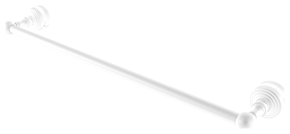 Waverly Place 24" Shower Door Towel Bar, Matte White