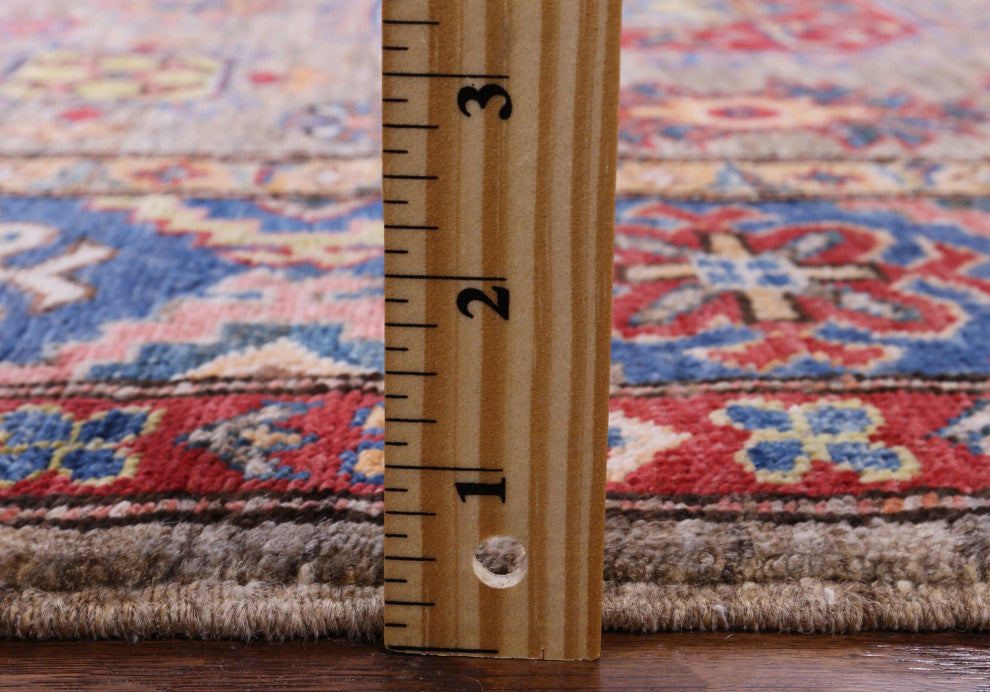 3' 10" X 5' 10" Super Kazak Hand Knotted Wool Rug Q7507