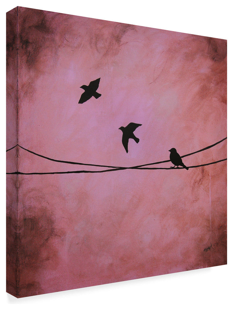 Nicole Dietz 'Birds Depart' Canvas Art, 24"x24"