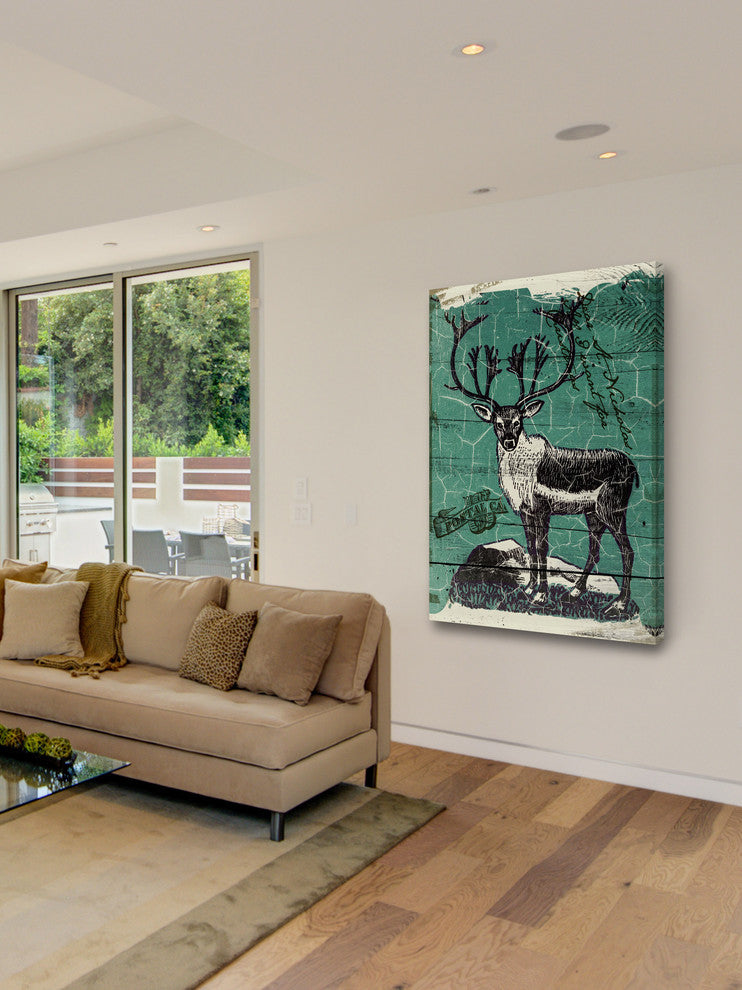 "Woodland" Painting Print on Wrapped Canvas