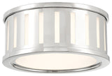 Kendal 2-Light Flush Mount, Polished Nickel