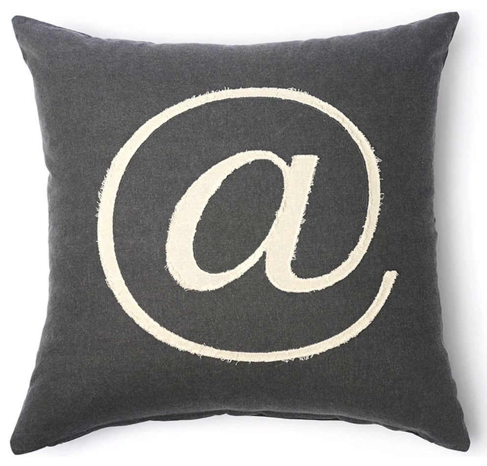 At Sign Decorative Pillow