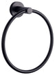 Bagno Nera Stainless Steel Towel Ring, Matte Black