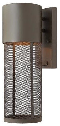 Aria Small Outdoor Wall Sconce, Buckeye Bronze