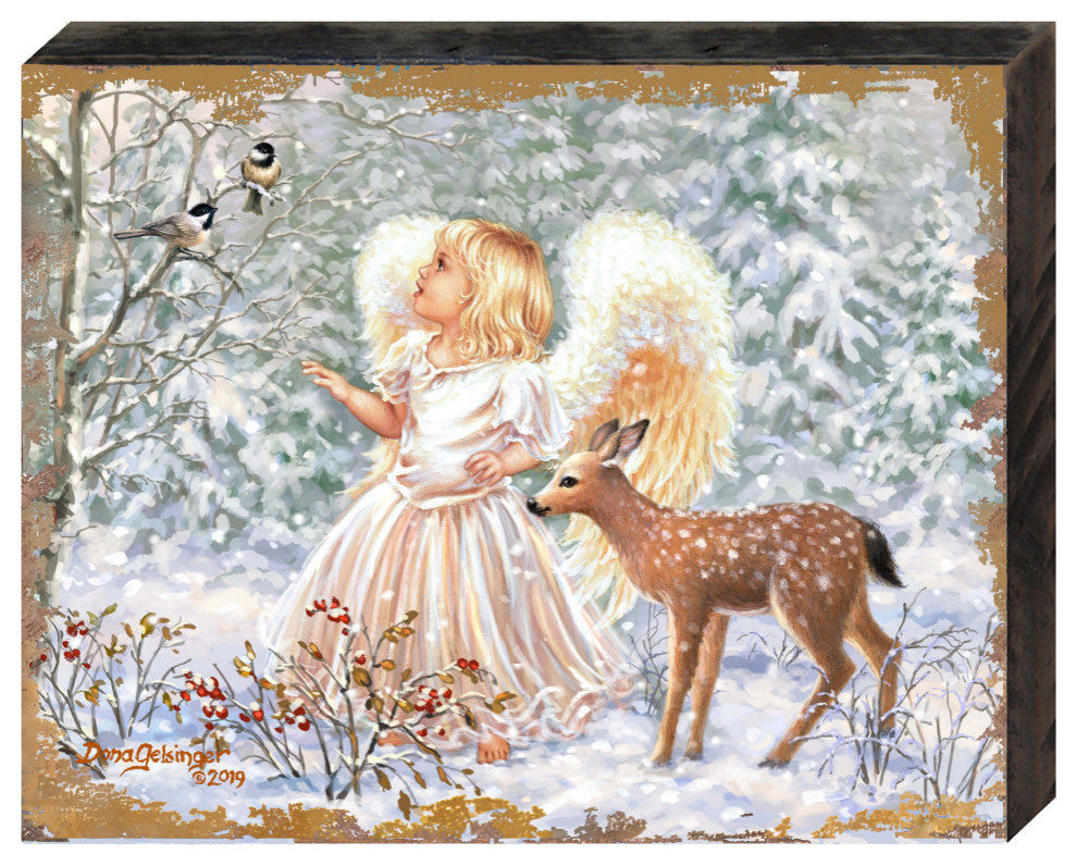 Sweet Christmas Blessings Wooden Block, 48 X 36