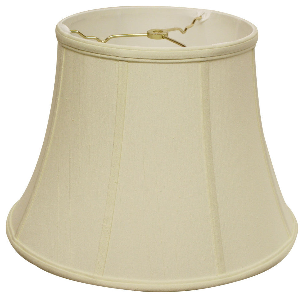 14" Ivory Altered Bell Monay Shantung Lampshade