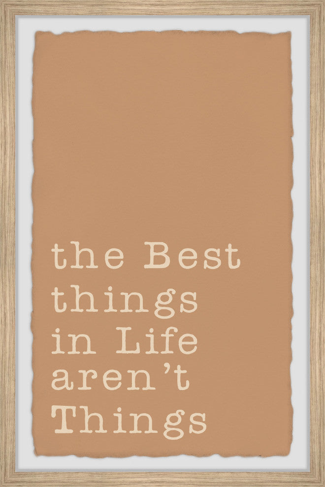 "Best Things in Life" Framed Painting Print, 20x30