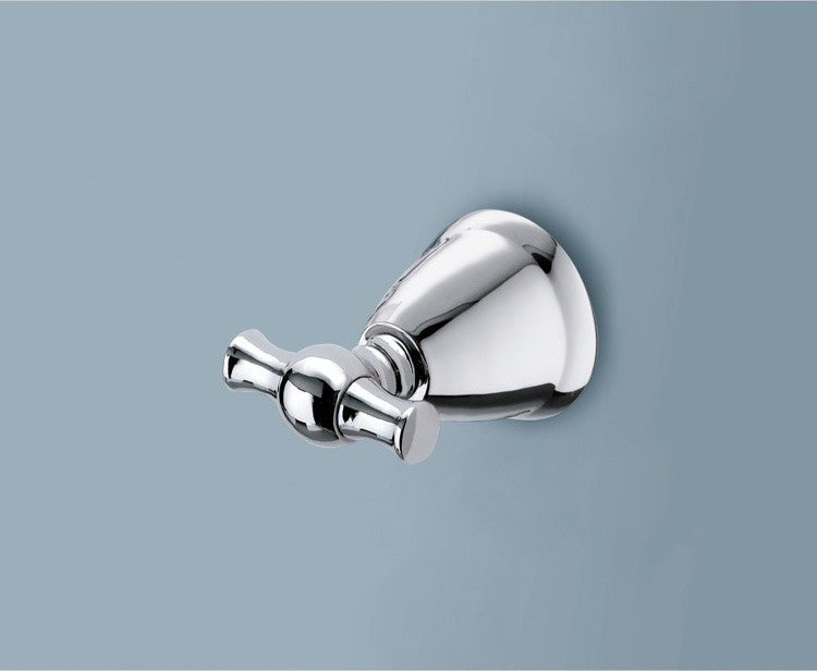 Polished Chrome Double Robe Hook