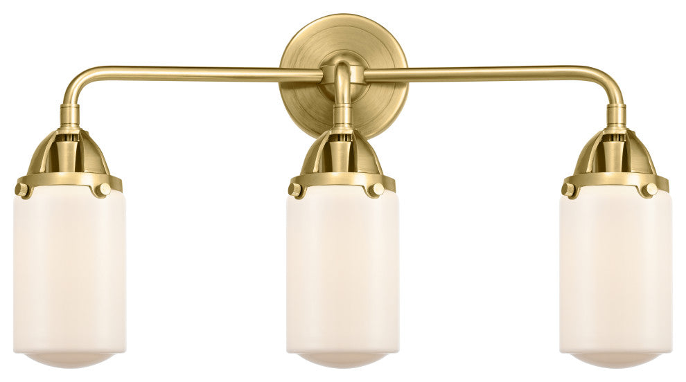 Innovations 288-3W-SG-G311-LED Dover 3 Light Vanity Light, Satin Gold