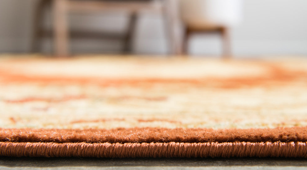 Unique Loom Brick Red Leon Versailles 4' 0 x 6' 0 Area Rug