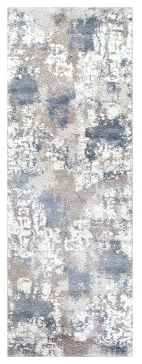Surya Venice VNE-2306 2'7"x7'3" Rug, Denim/Pale Blue/Light Gray/Gray/Ivory
