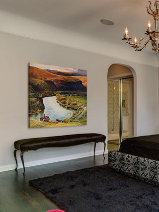 "Yakima River" Painting Print on Wrapped Canvas
