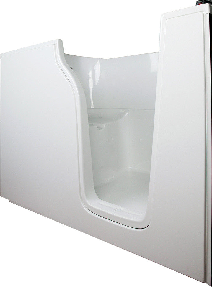 Bariatric 4.58'x35" Walk-In Bathtub, White With Right Door