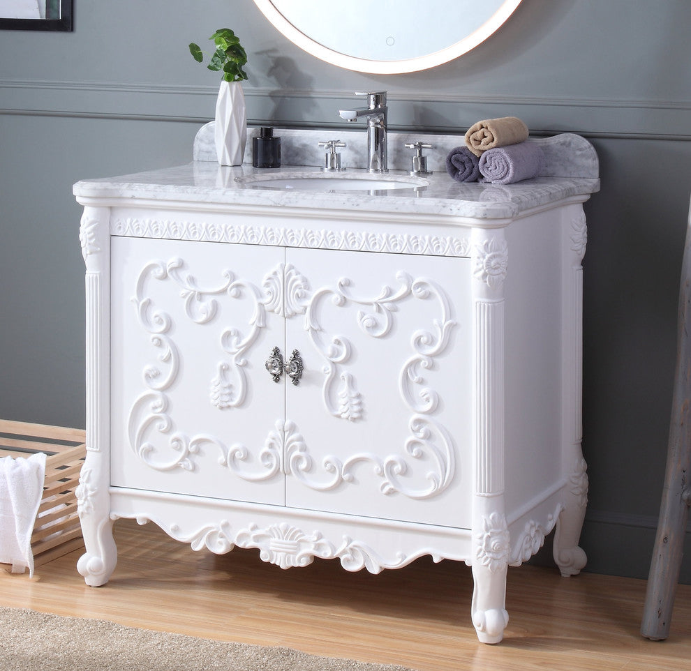 40" Bellissimo Victorian Bathroom Sink Vanity