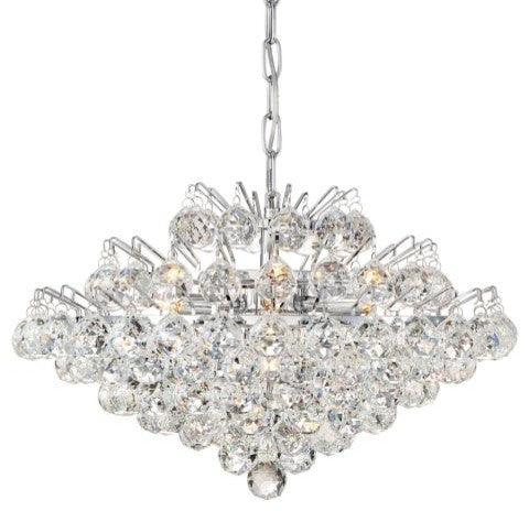 Quoizel BRX2820C Seven Light Pendant Bordeaux Polished Chrome