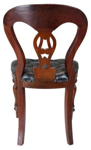 Simsbury Manor Leather Side Chair