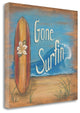 "Gone Surfing" By Kim Lewis, Giclee Print on Gallery Wrap Canvas, Ready to Hang
