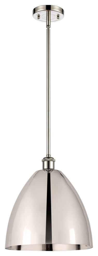 Ballston Dome Pendant, Polished Nickel