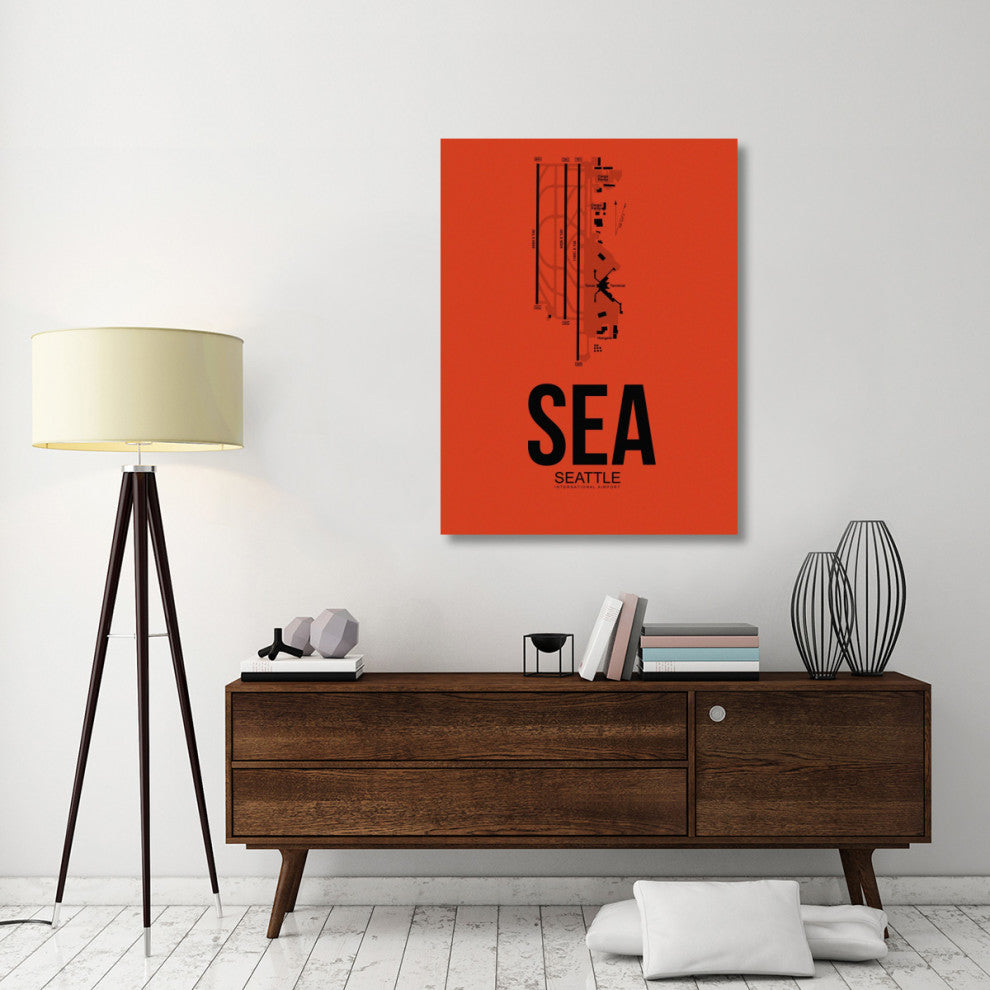 "SEA Seattle Airport Orange" Fine Art Print