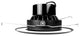 LED Adjustable Downlight Kit for 5" or 6" Housings, Black, 3000k